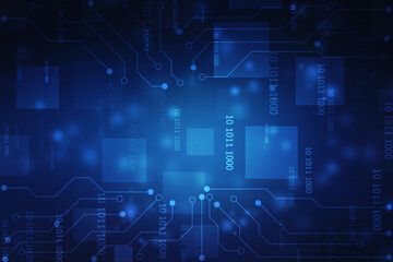 Abstract futuristic circuit board Illustration high computer technology background. Hi-tech digital technology concept.Circuit board pattern for technology background