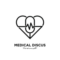 Doctor medical podcast logo icon design