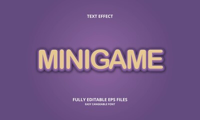 editable minigame text effect template used for logos and brand titles or titles