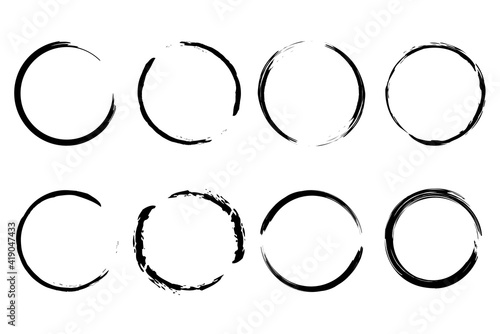 Watercolor Set With Brush Circles Vector Paint Round Shape Grunge Texture Dirty Vector Pattern Stock Image Eps 10 Wall Mural Lena Polyakevich Find images of white circle. watercolor set with brush circles vector paint round shape grunge texture dirty vector pattern stock image eps 10 wall mural