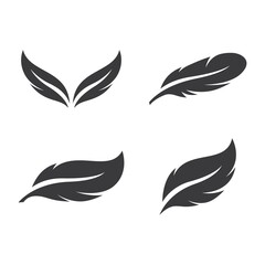 Fototapeta na wymiar Feather logo images