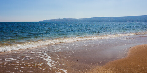 The Black Sea coast at Feodosia, Crimea.