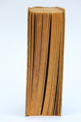 Really old book on white background