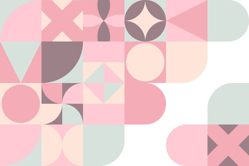 幾何学模様の背景　ピンク　茶色　暖色