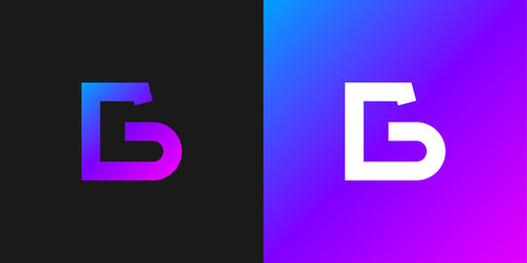 Abstract Initial Letter G Logo with Simple and Minimalist Concept in Colorful Gradient for Your Business Identity