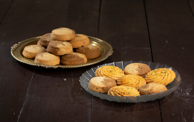 Healthy Homemade Sweet Cookies or Biscuits Also Know as Nan Khatai