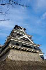 Fototapeta na wymiar Kumamoto Castle in Kumamoto Japan