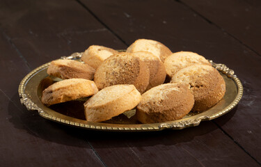 Healthy Homemade Sweet Cookies or Biscuits Also Know as Nan Khatai