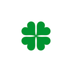 Clover leaf logo design template