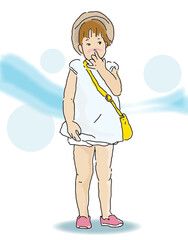 鼻をほじる女の子