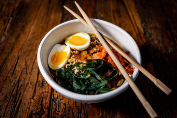 Ramen Noodles with Chopsticks
