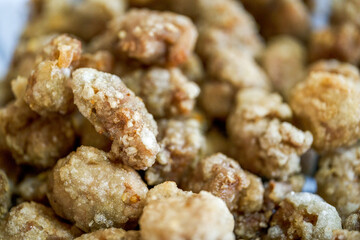 A delicious Chinese dish fried crispy pork