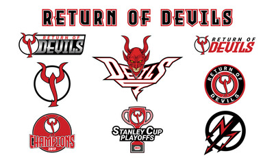 Return of Devils logo design combo pack template