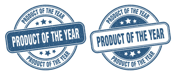 product of the year stamp. product of the year label. round grunge sign