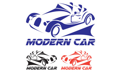 Modern car logo vector illustration