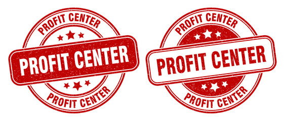 profit center stamp. profit center label. round grunge sign