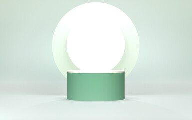 Podium abstract background. Geometric shape. pink pastel colors scene. Minimal 3d rendering. Scene with geometrical background. 3d render