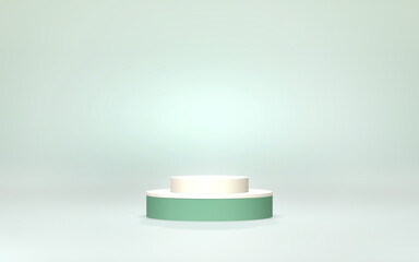 Podium abstract background. Geometric shape. pink pastel colors scene. Minimal 3d rendering. Scene with geometrical background. 3d render