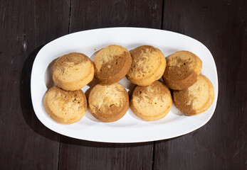 Healthy Homemade Sweet Cookies or Biscuits Also Know as Nan Khatai