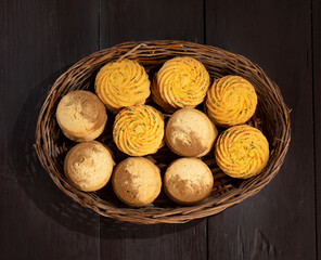 Healthy Homemade Sweet Cookies or Biscuits Also Know as Nan Khatai