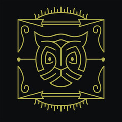 Obraz premium emblem with a skull and crossbones