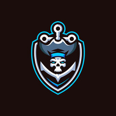 Pirates Skull Esports Logo Templates