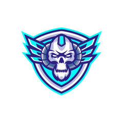 Skull Cyborg Esports Logo Templates