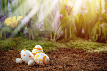 Decorated easter eggs