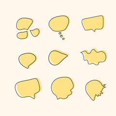 손으로 그린 말풍선