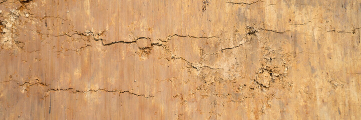 Obraz premium background texture from the smooth surface of the sand. top view. banner