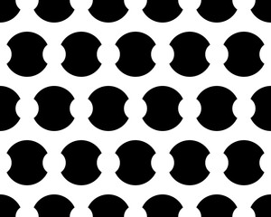 Seamless abstract pattern. Endless ornament. Vector illustration. Cutting stencil.