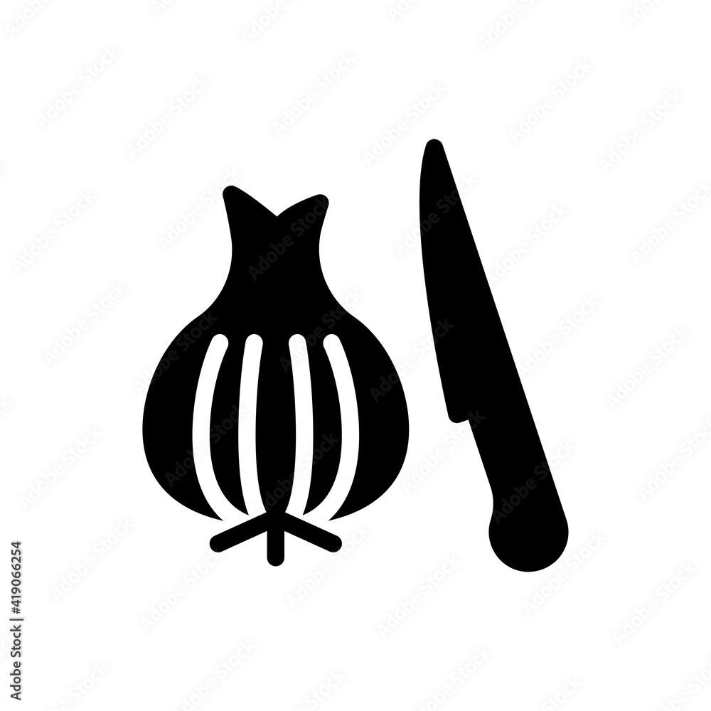 Sticker onion knife