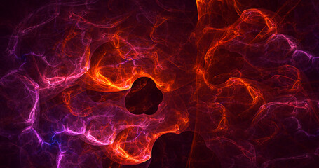 3D rendering abstract fantasy light fractal background