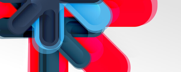 Obraz premium Abstract glossy crosses background for business or technology presentations, internet posters or web brochure covers