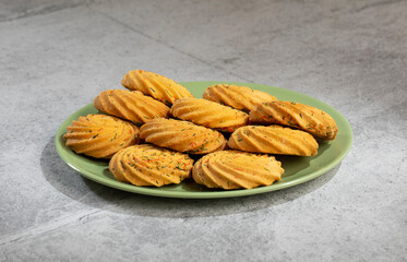 Healthy Homemade Sweet Cookies or Biscuits Also Know as Nan Khatai