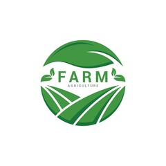 Farm logo icon vector template. Simple design farm logo vector.