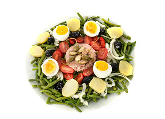 nicoise salad in studio