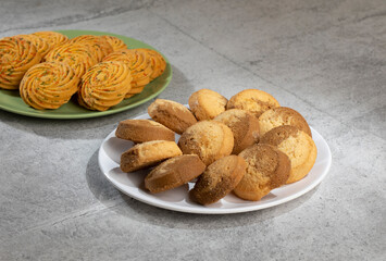 Healthy Homemade Sweet Cookies or Biscuits Also Know as Nan Khatai