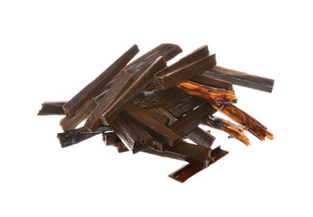 oak branches isolated on white background