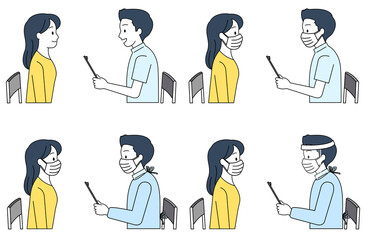 診察を受ける女性