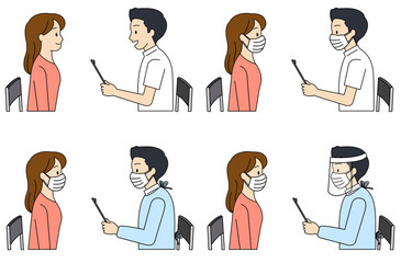 診察を受ける女性