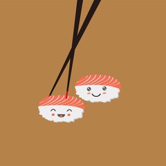 sushi design bacground illustration vector