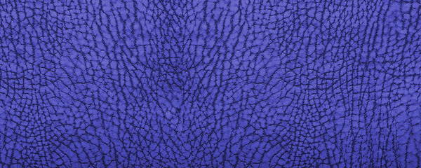 Clean blue leather fullframe texture. High resolution. Empty color leatherette closeup macro background
