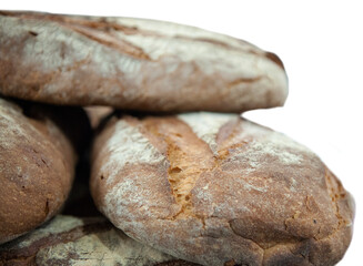 Sourdough bread. Bakery bread with golden crust bread