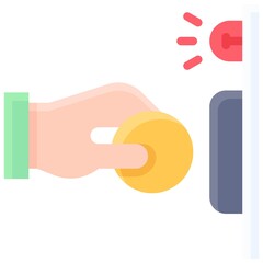 Parking meter icon, Parking lot related vector