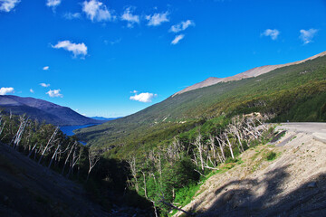 Landscape of Tierra del Fuego, Ushuaia, Argentina
