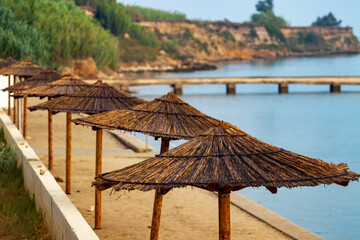 umbrellas and chairs