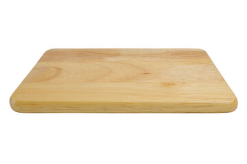 wooden chopping Board isolated on white background with clipping path.