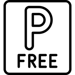 Free Parking sign icon, Parking lot related vector