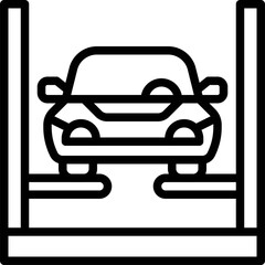 Car parking system icon, Parking lot related vector